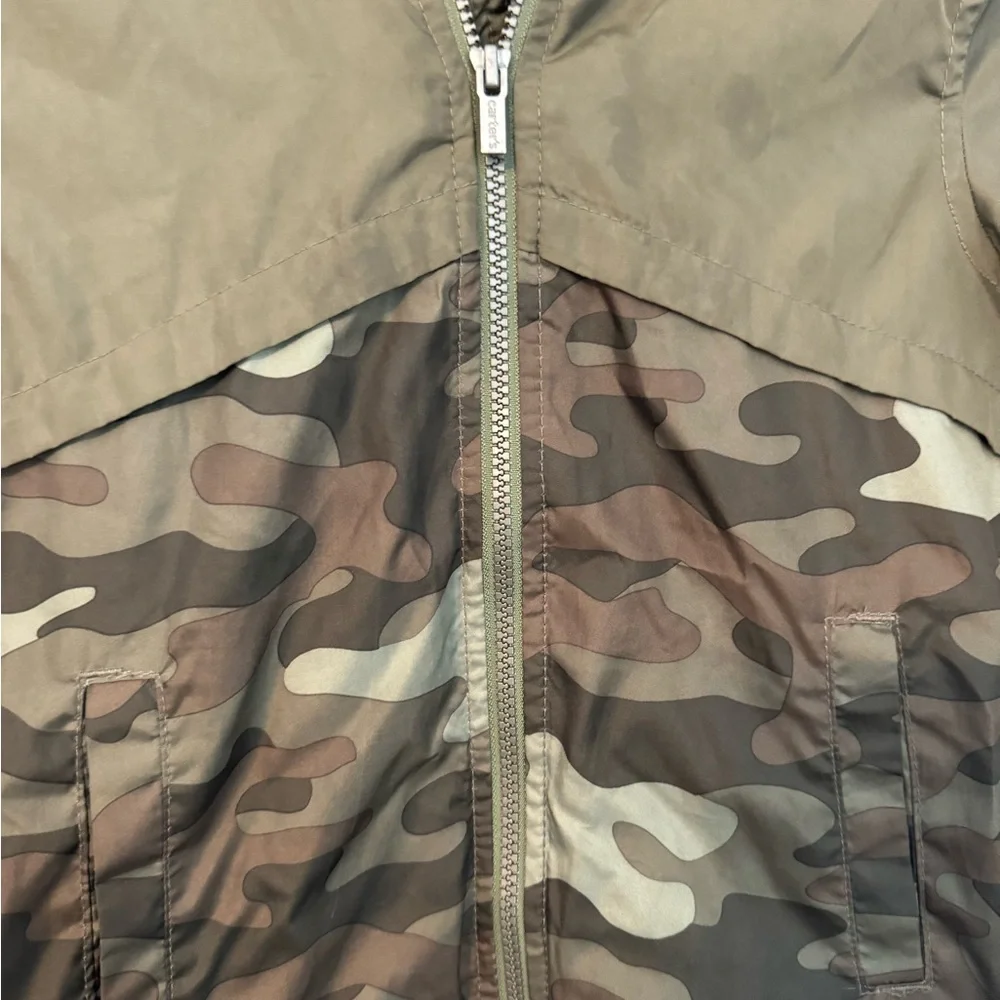 Carter's Kids Camo Jacket - Green and Brown. Adorable! Lined. Like New.Sz 6